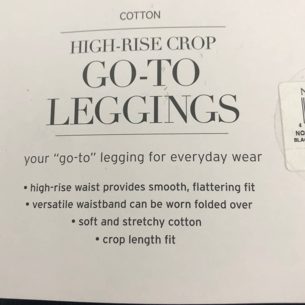 2 Pairs Nordstrom High Waist Crop Leggings White Women's - Picture 4 of 4